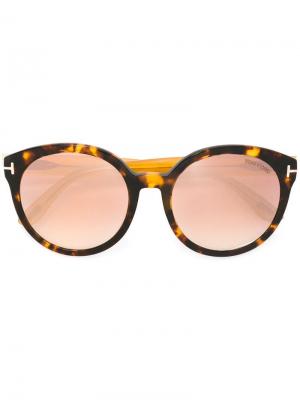 Солнцезащитные очки Philippa Tom Ford Eyewear. Цвет: жёлтый и оранжевый
