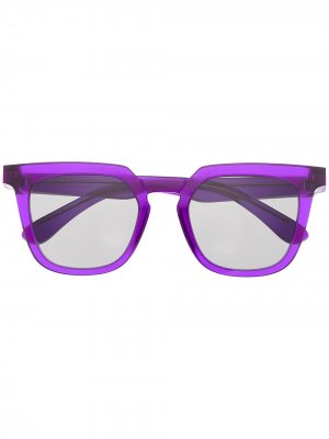 Солнцезащитные очки в квадратной оправе MYKITA+MAISON MARGIELA. Цвет: фиолетовый