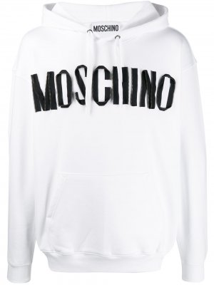 Худи с логотипом Moschino. Цвет: белый