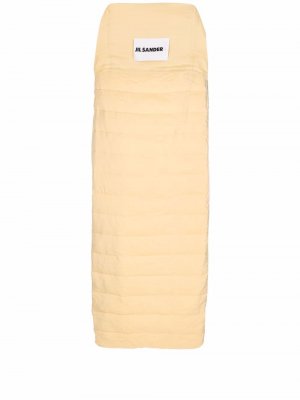 Дутый спальный мешок Jil Sander. Цвет: желтый