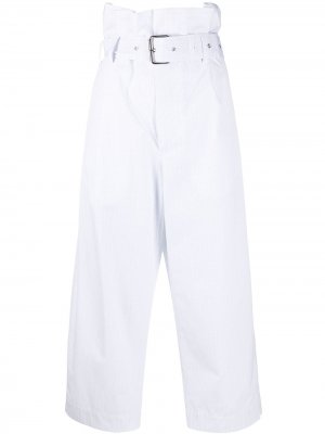 Укороченные брюки с завышенной талией Plan C. Цвет: белый