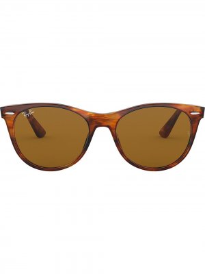 Солнцезащитные очки Wayfarer II Ray-Ban. Цвет: коричневый