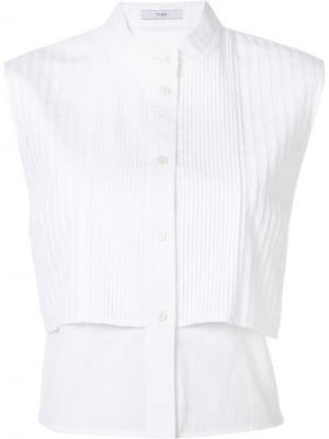 Рубашка Sleeveless Bib Front Tome. Цвет: белый