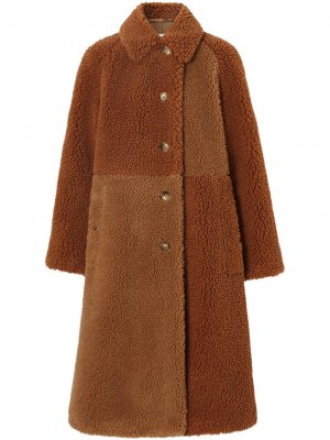 Пальто Teddy Bear Burberry. Цвет: коричневый