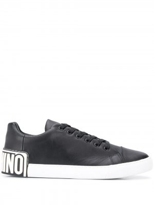 Кроссовки с логотипом Moschino. Цвет: черный