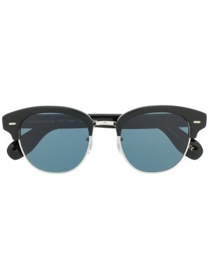 Солнцезащитные очки в квадратной оправе Oliver Peoples. Цвет: черный