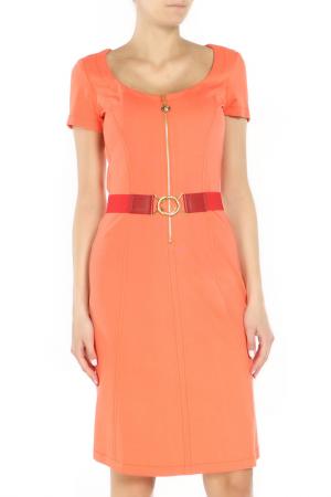 Платье Angelo Marani. Цвет: оранжевый