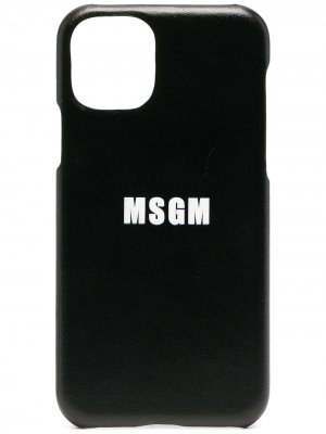 Чехол для iPhone 11 Pro с логотипом MSGM. Цвет: черный