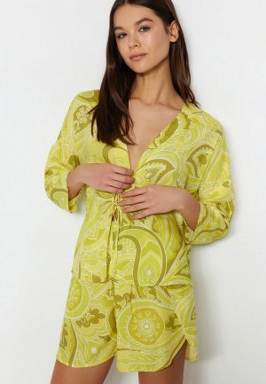 Пижама Trendyol. Цвет: желтый