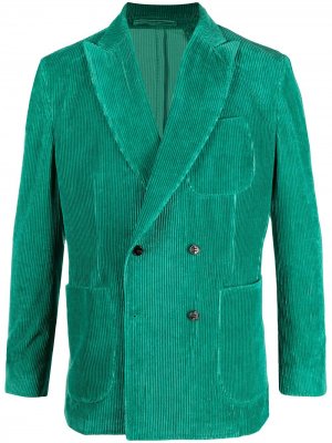 Двубортный вельветовый пиджак Mackintosh. Цвет: зеленый