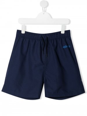 Плавки-шорты с логотипом Kenzo Kids. Цвет: синий