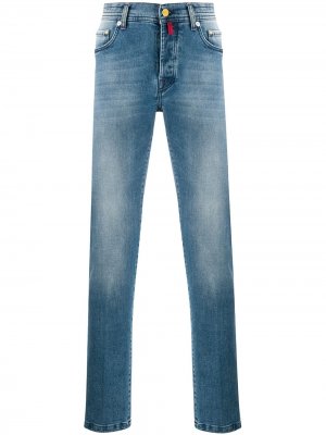 Прямые джинсы Kiton. Цвет: синий