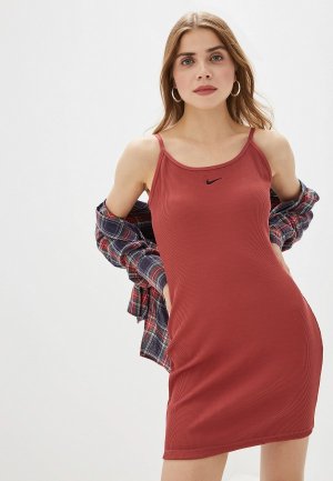 Платье Nike. Цвет: бордовый