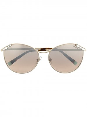 Солнцезащитные очки Wheat Leaf в оправе кошачий глаз Tiffany & Co Eyewear. Цвет: золотистый