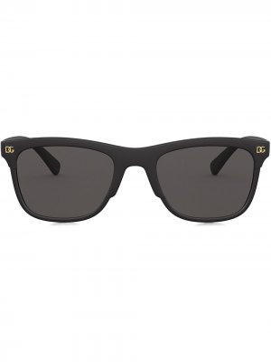 Солнцезащитные очки с логотипом Dolce & Gabbana Eyewear. Цвет: черный