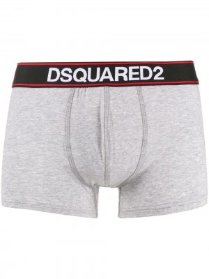 Боксеры с логотипом Dsquared2 Underwear. Цвет: серый