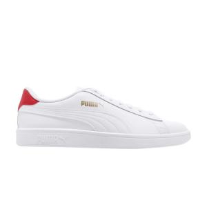 Smash V2 White High Risk Red Unisex Sneakers Gold 365215-17 Puma