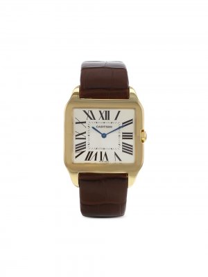Наручные часы Santos-Dumont pre-owned 35 мм 2000-х годов Cartier. Цвет: нейтральные цвета