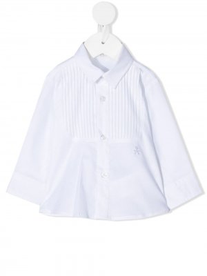 Рубашка строгого кроя с манишкой Le Bebé Enfant. Цвет: белый