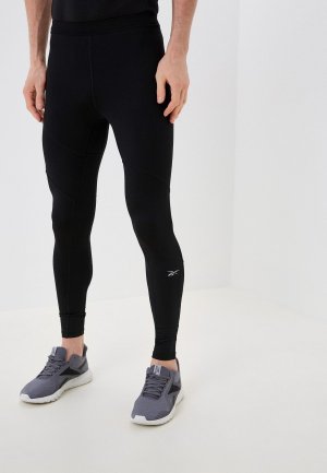 Тайтсы Reebok. Цвет: черный