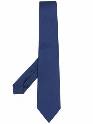 Атласный галстук Kiton. Цвет: синий