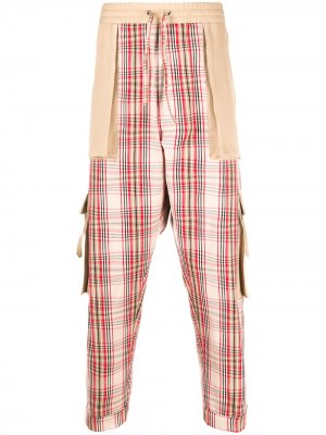Клетчатые брюки с объемными карманами Vivienne Westwood. Цвет: нейтральные цвета