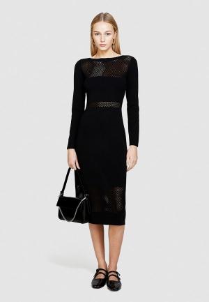 Платье Sisley. Цвет: черный