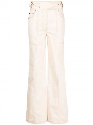 Широкие джинсы Albie с завышенной талией Ulla Johnson. Цвет: нейтральные цвета