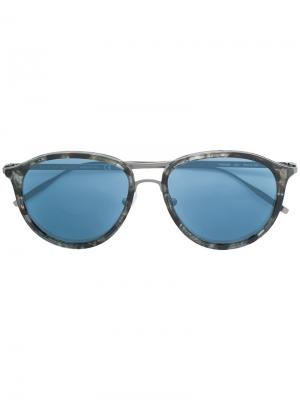 Круглые солнцезащитные очки Tomas Maier Eyewear. Цвет: серый