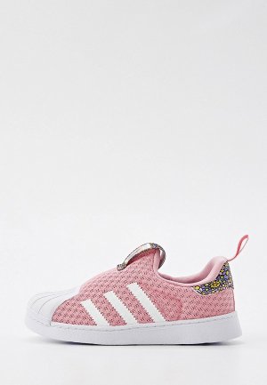 Слипоны adidas Originals. Цвет: розовый