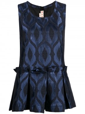 Блузка с баской Marni. Цвет: синий