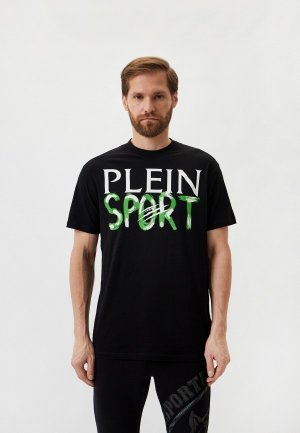 Футболка Plein Sport. Цвет: черный