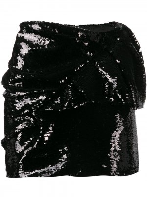 Юбка мини с пайетками Alexandre Vauthier. Цвет: черный