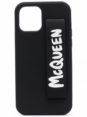 Чехол для iPhone 12 Pro с логотипом Alexander McQueen. Цвет: черный