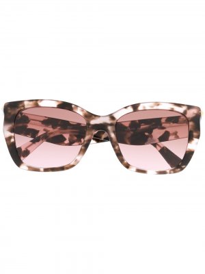 Солнцезащитные очки в оправе кошачий глаз Valentino Eyewear. Цвет: розовый