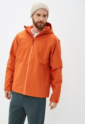 Куртка утепленная The North Face. Цвет: оранжевый
