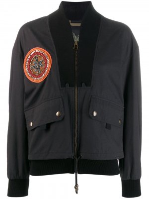 Куртка-бомбер с вышивкой Mr & Mrs Italy. Цвет: черный
