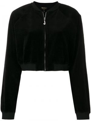 Кастомизируемая укороченная куртка Juicy Couture. Цвет: черный