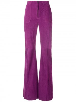 Расклешенные брюки Eva. Цвет: фиолетовый