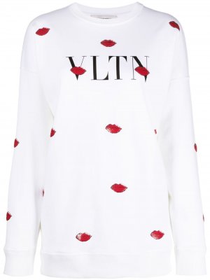 Толстовка Le Rouge с логотипом VLTN Valentino. Цвет: белый
