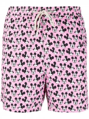 Плавки-шорты с принтом Mickey Mouse Mc2 Saint Barth. Цвет: розовый