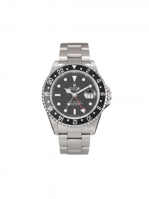 Наручные часы GMT Master pre-owned 40 мм 1998-го года Rolex. Цвет: черный