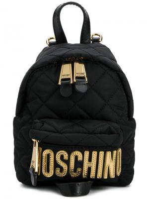 Small quilted backpack Moschino. Цвет: черный