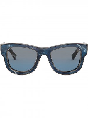 Солнцезащитные очки Domenico в прямоугольной оправе Dolce & Gabbana Eyewear. Цвет: синий