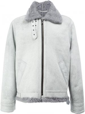 Куртка с воротником из овчины Ports 1961. Цвет: серый