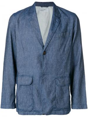 Классический пиджак Universal Works. Цвет: синий