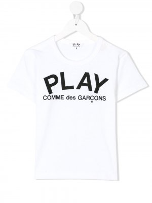 Футболка Play Comme Des Garçons Kids. Цвет: белый