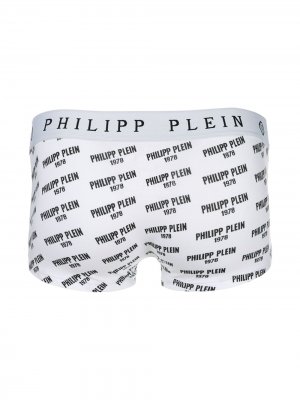 Logo print boxer shorts Philipp Plein. Цвет: белый