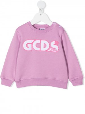 Толстовка с вышитым логотипом Gcds Kids. Цвет: розовый