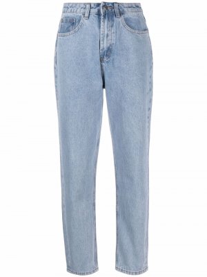 Зауженные джинсы средней посадки 12 STOREEZ. Цвет: синий
